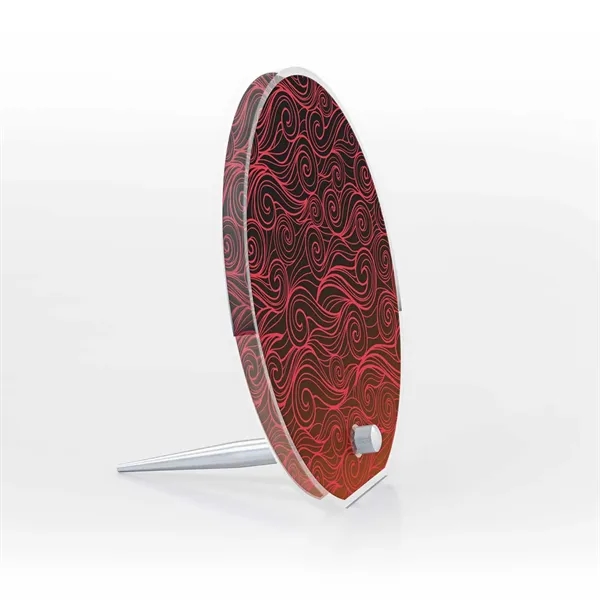 Circle Acrylic Award with Pin Stand