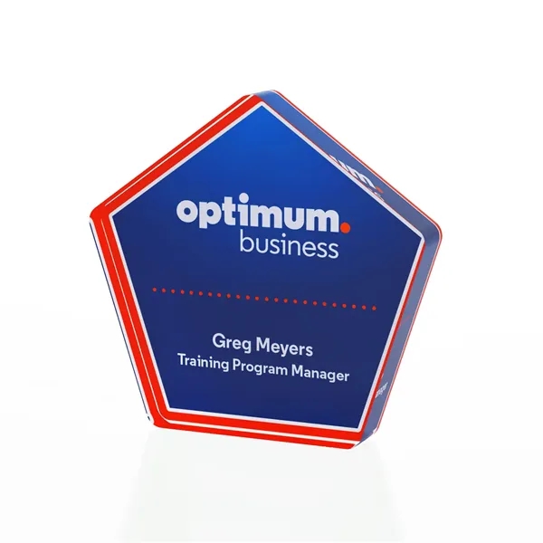Pentagon Freestanding Acrylic Award