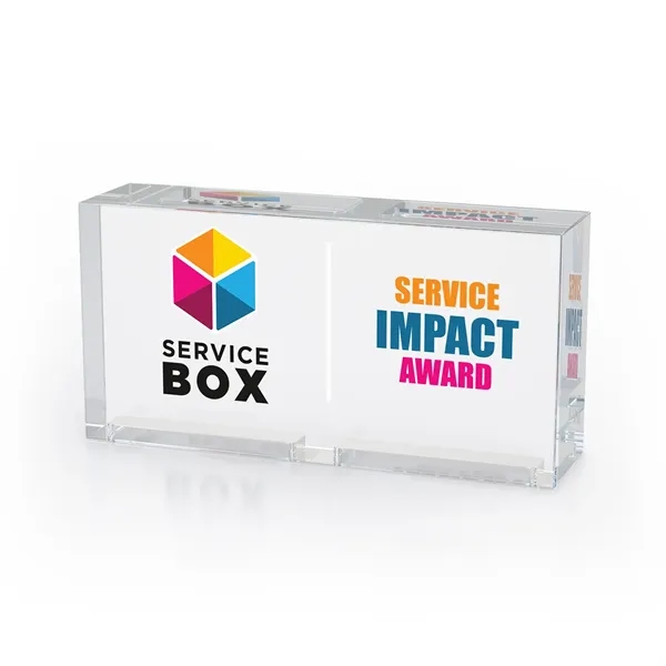 Stackable Award Clear Acrylic Wide Block