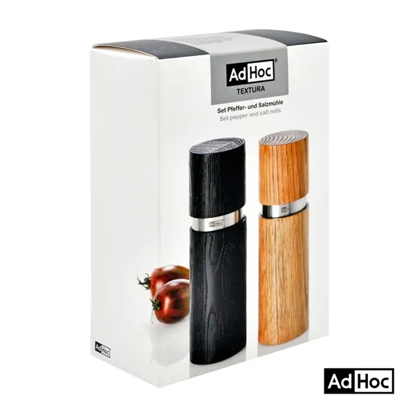 AdHoc® Textura Salt & Pepper Mill Set - 6"