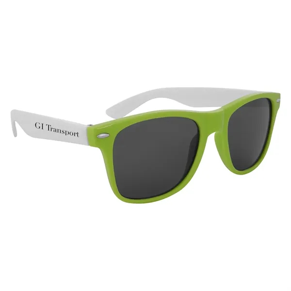 Full Color Colorblock Malibu Sunglasses
