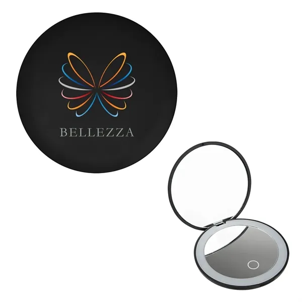 LED Mirror With Dual Magnification