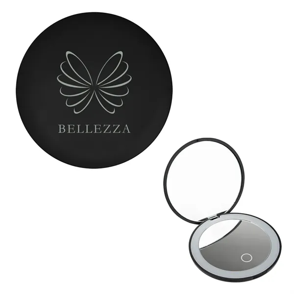 LED Mirror With Dual Magnification