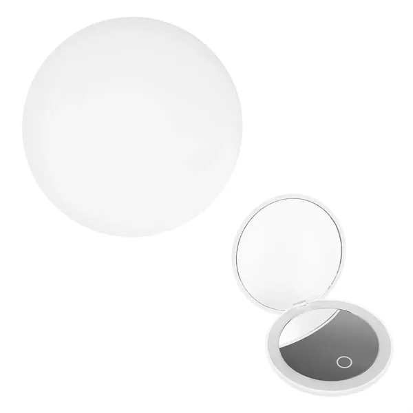 LED Mirror With Dual Magnification