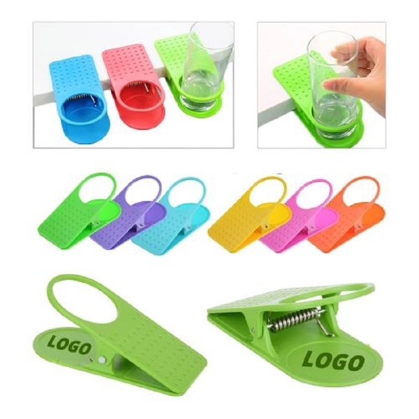 Desk Table Cup Bottle Beverage Holder Clip - Desk Table Cup Bottle Beverage Holder Clip - Image 0 of 0