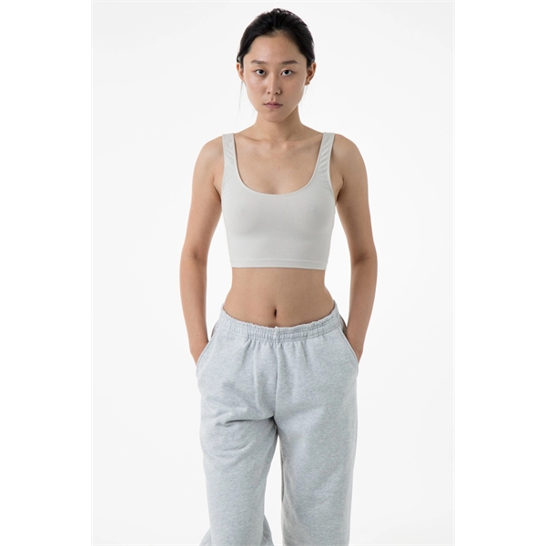 Women's Cotton Spandex Tank Crop Top - Women's Cotton Spandex Tank Crop Top - Image 1 of 3