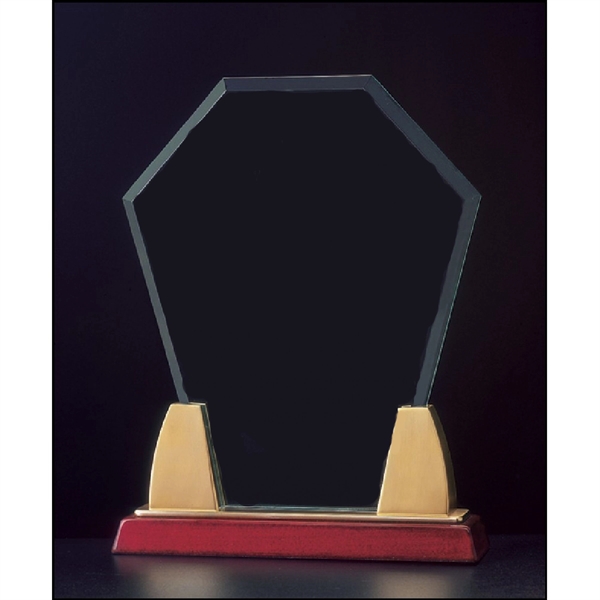 Diamond Acrylic Award on a Rosewood Piano Finish Base - Diamond Acrylic Award on a Rosewood Piano Finish Base - Image 1 of 1