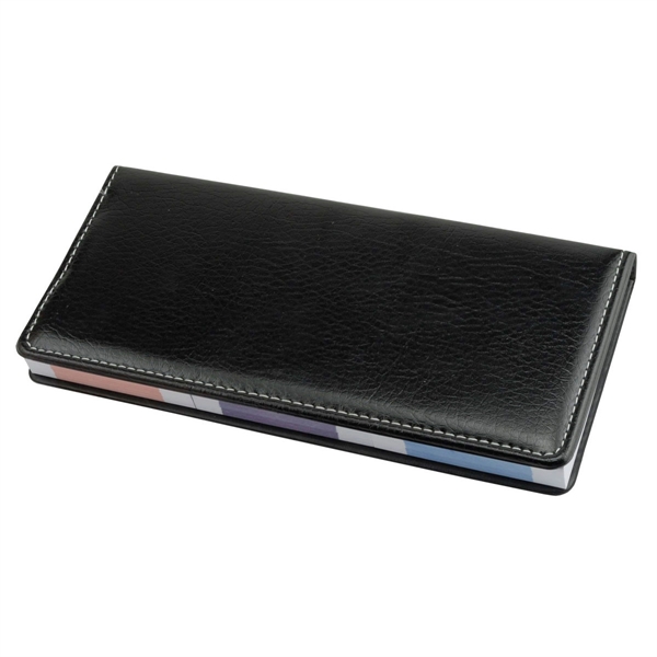 Leather Desktop Caddy with 4 piece Sticky Notepad - Leather Desktop Caddy with 4 piece Sticky Notepad - Image 1 of 1