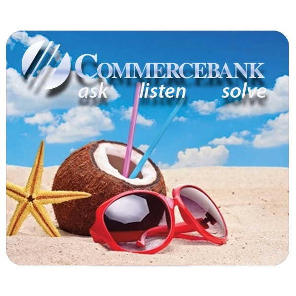 Econo Mouse Pad with 1/16" Neoprene Base - Econo Mouse Pad with 1/16" Neoprene Base - Image 1 of 1