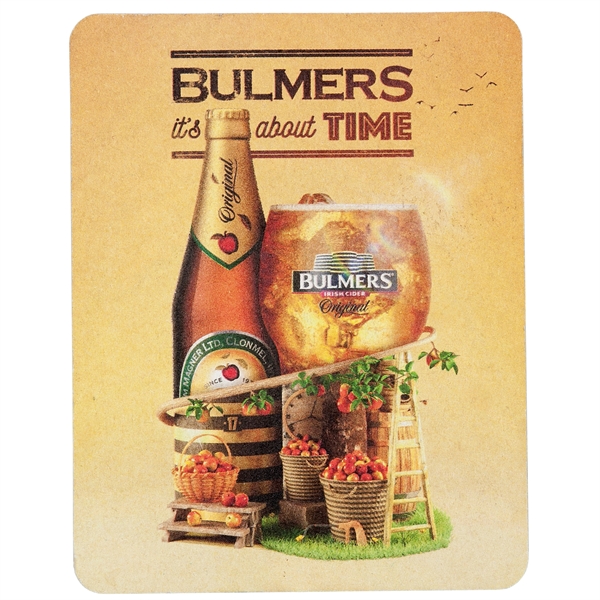 60 Point Rectangle Pulp Board Coaster - 60 Point Rectangle Pulp Board Coaster - Image 0 of 2