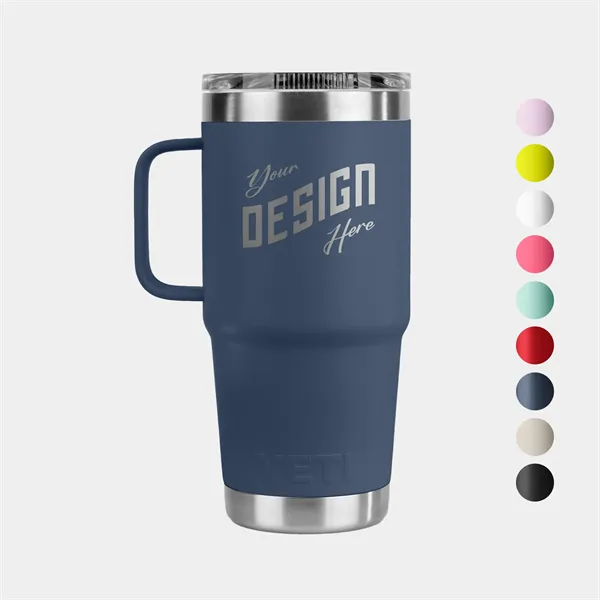 20 Oz YETI® Stainless Steel Insulated Travel Mug W/ Handle