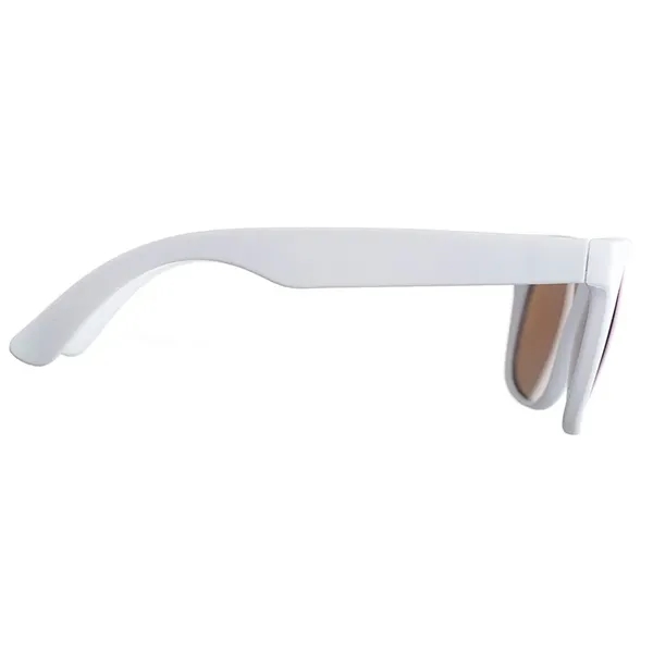 Color Lens Sunglasses with White Frames