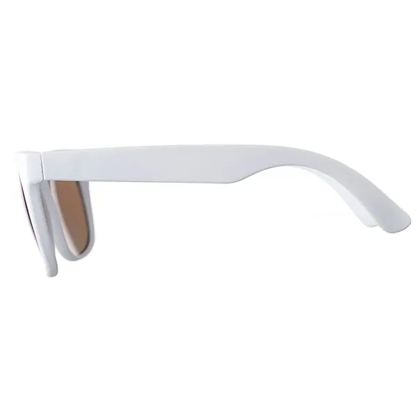 Color Lens Sunglasses with White Frames