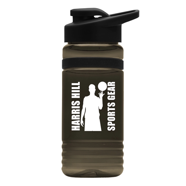20 Oz. Stripe Bottle with Drink-thru Lid - 20 Oz. Stripe Bottle with Drink-thru Lid - Image 3 of 8
