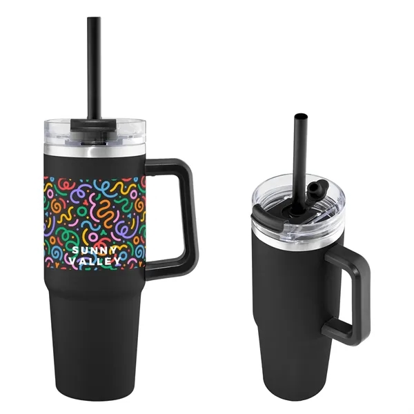 Custom 30 Oz. Full Color Intrepid Recycled Stainless Steel Tumbler