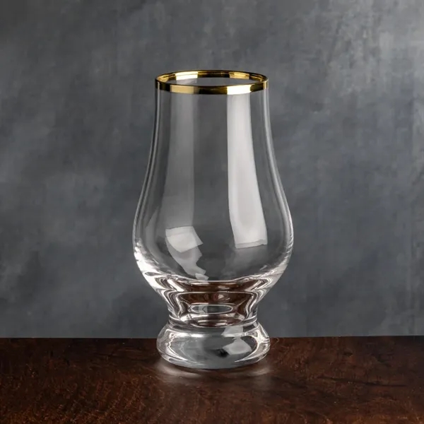 Lismore Gold Rim Whiskey Taster - Imprinted