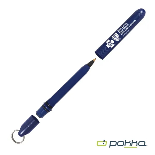 Pokka® Pocket Pen w/Dock & Chrome Keyring