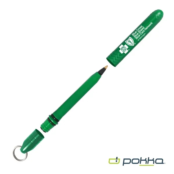Pokka® Pocket Pen w/Dock & Chrome Keyring