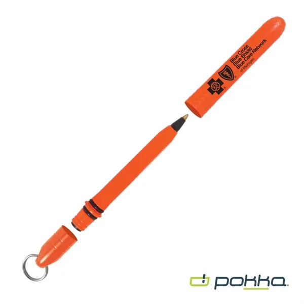Pokka® Pocket Pen w/Dock & Chrome Keyring