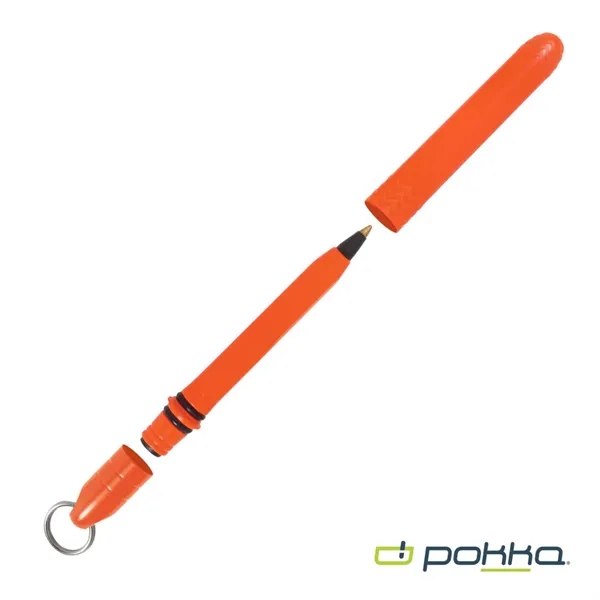Pokka® Pocket Pen w/Dock & Chrome Keyring