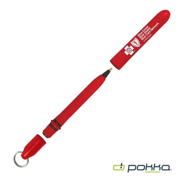Pokka® Pocket Pen w/Dock & Chrome Keyring