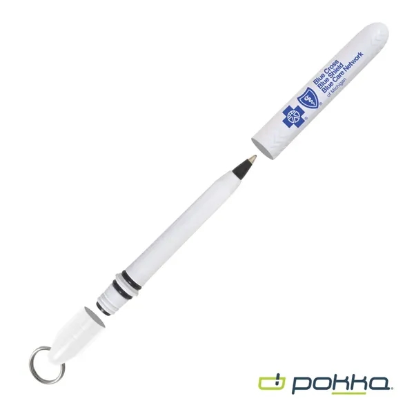 Pokka® Pocket Pen w/Dock & Chrome Keyring