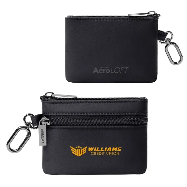 Custom AeroLOFT® Carabiner Zip Wallet