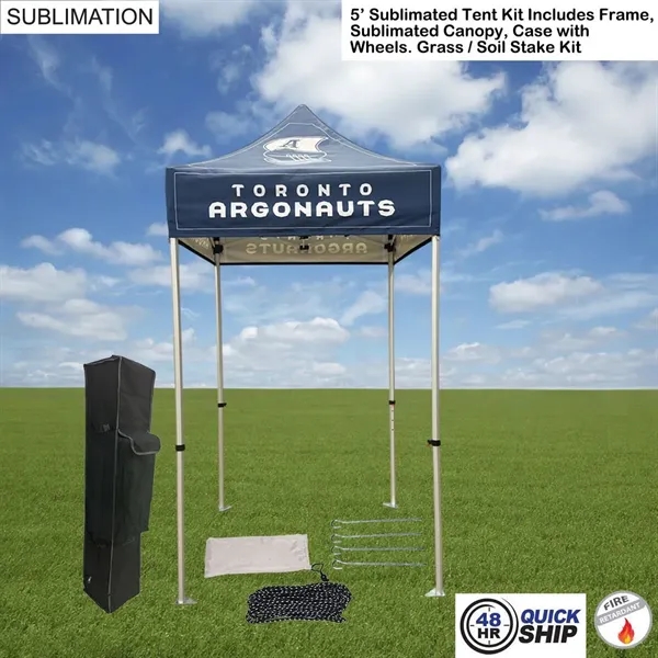 48Hr Quick Ship - 5' Premium Sublimated Tent Kit