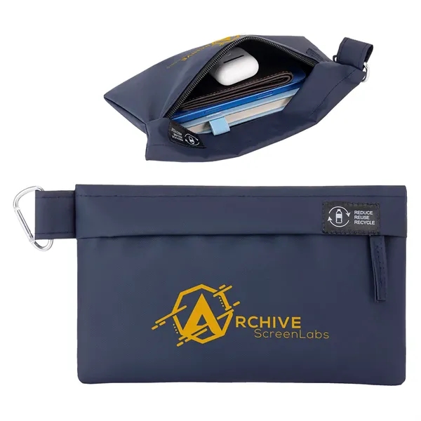 Lakeshore Recycled Nylon Utility Pouch with Carabiner
