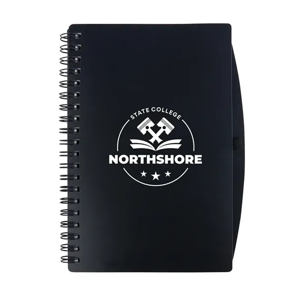 Custom Bates Spiral FSC® Notebook With Sticky Notes and Flags