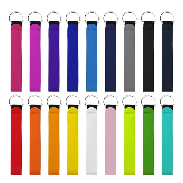Portable Neoprene Wristlet Keychain Strap 5"x1.2"