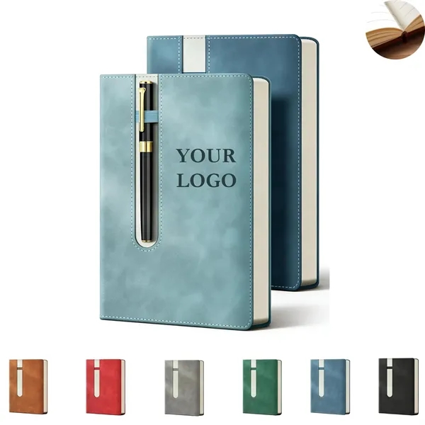 A5 Notebook with Pen Holder