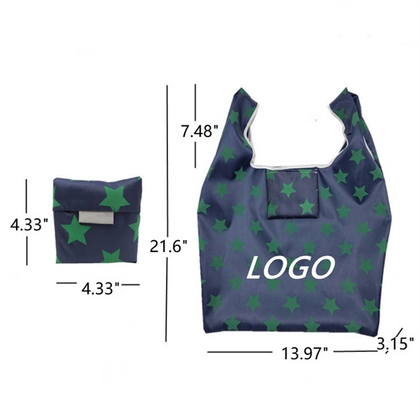 Reusable Foldable Tote Shopping Bag - Reusable Foldable Tote Shopping Bag - Image 4 of 5