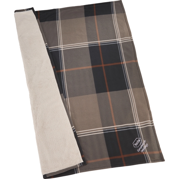 Plaid Fleece Sherpa Blanket - Plaid Fleece Sherpa Blanket - Image 3 of 18