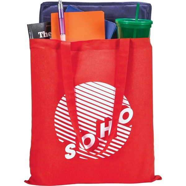 100% 4oz Cotton Canvas Convention Tote - 100% 4oz Cotton Canvas Convention Tote - Image 12 of 18