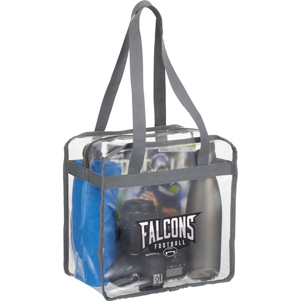 Game Day Clear Zippered Safety Tote - Game Day Clear Zippered Safety Tote - Image 6 of 7