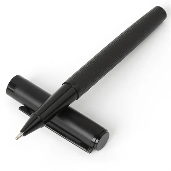 TiTUS® Dimond Pattern Gun metal Rollerball Pen Gift Box
