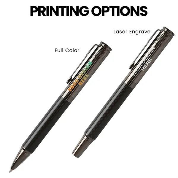 TiTUS® Carbon Fiber Ballpoint & Rollerball Duo Gift Box