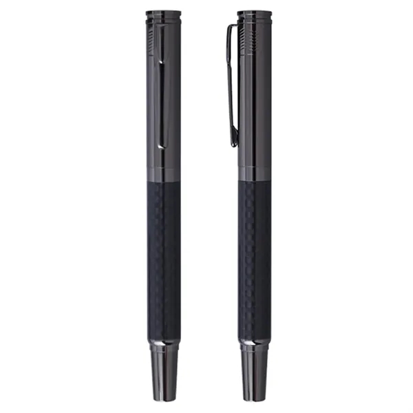 TiTUS® Carbon Fiber Ballpoint & Rollerball Duo Gift Box