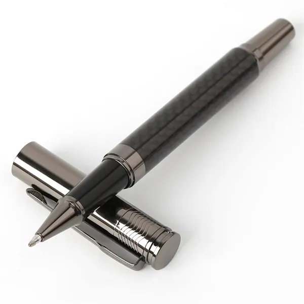 TiTUS® Carbon Fiber Ballpoint & Rollerball Duo Gift Box