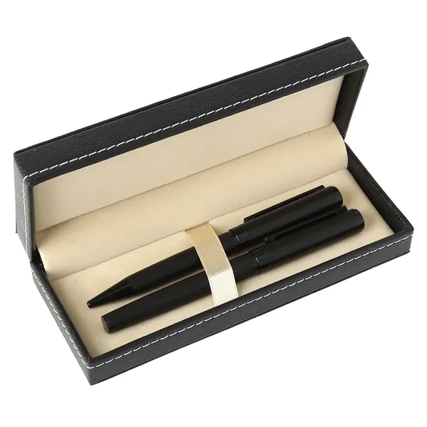 TiTUS® Dimond Pattern Ballpoint & Rollerball Duo Gift Box