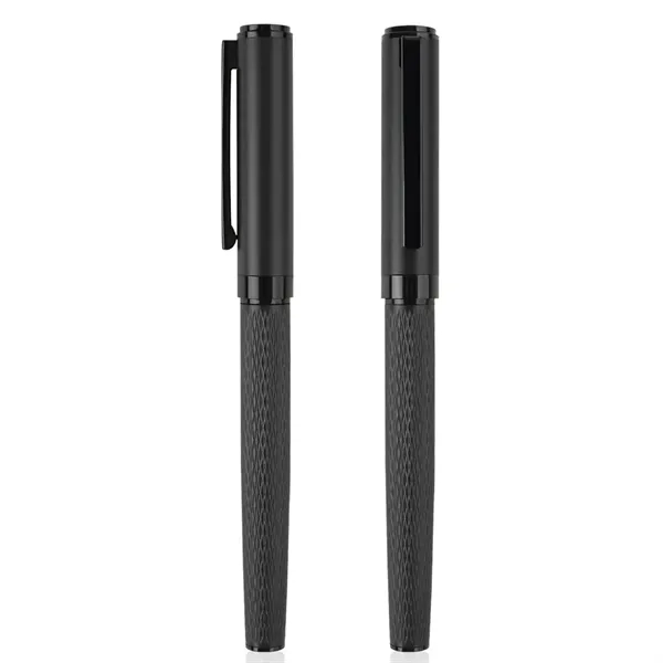 TiTUS® Dimond Pattern Ballpoint & Rollerball Duo Gift Box