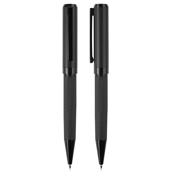 TiTUS® Dimond Pattern Ballpoint & Rollerball Duo Gift Box
