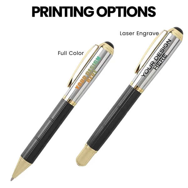 TiTUS® Luxury Silver Ballpoint & Rollerball Duo Gift Box