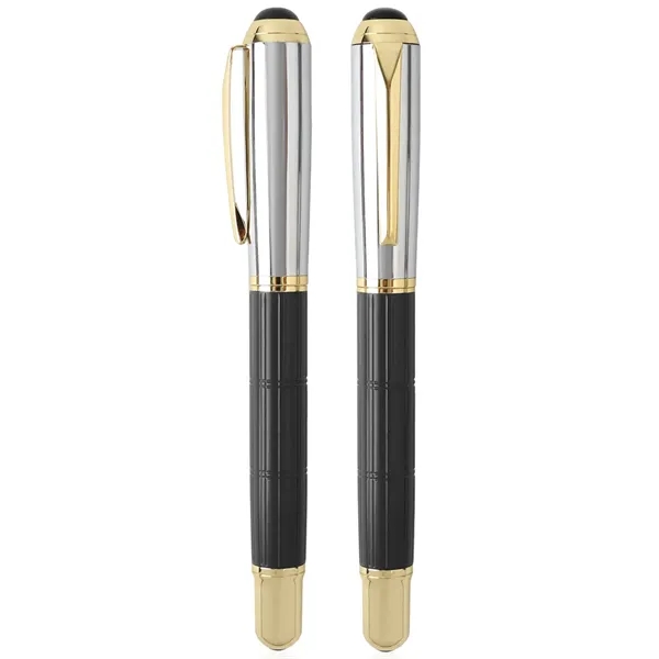 TiTUS® Luxury Silver Ballpoint & Rollerball Duo Gift Box