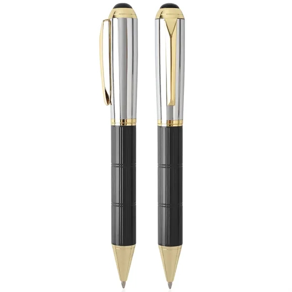 TiTUS® Luxury Silver Ballpoint & Rollerball Duo Gift Box