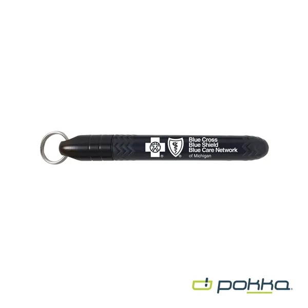 Pokka® Pocket Pen w/Dock & Chrome Keyring