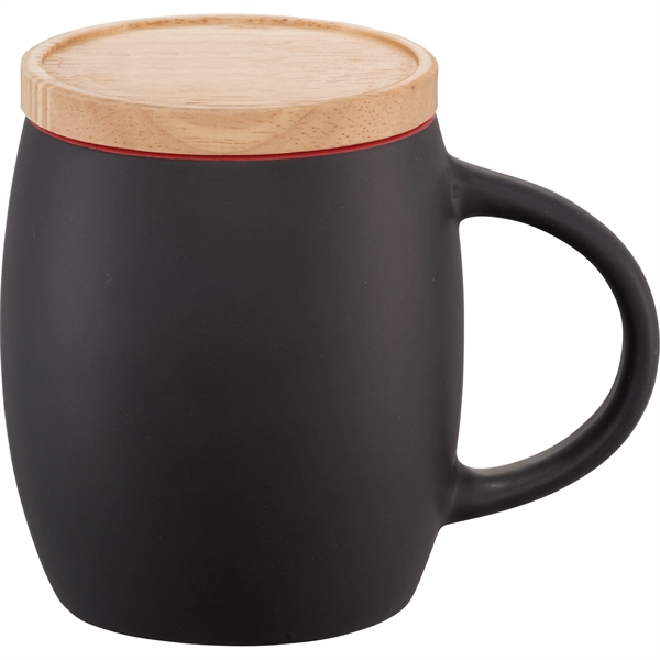 Hearth Ceramic Mug with Wood Lid/Coaster 15oz - Hearth Ceramic Mug with Wood Lid/Coaster 15oz - Image 11 of 37