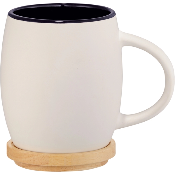 Hearth Ceramic Mug with Wood Lid/Coaster 15oz - Hearth Ceramic Mug with Wood Lid/Coaster 15oz - Image 23 of 37