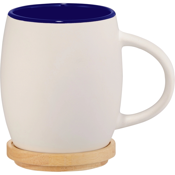 Hearth Ceramic Mug with Wood Lid/Coaster 15oz - Hearth Ceramic Mug with Wood Lid/Coaster 15oz - Image 26 of 37